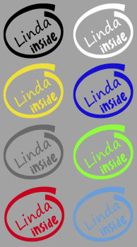 Aufkleber Baby inside